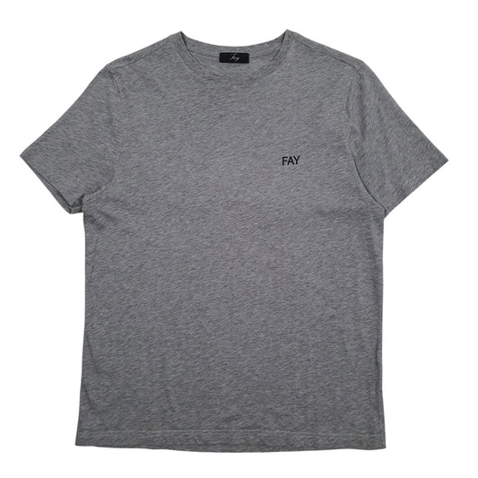 Mens Grey Fay  Short Sleeve T Shirt