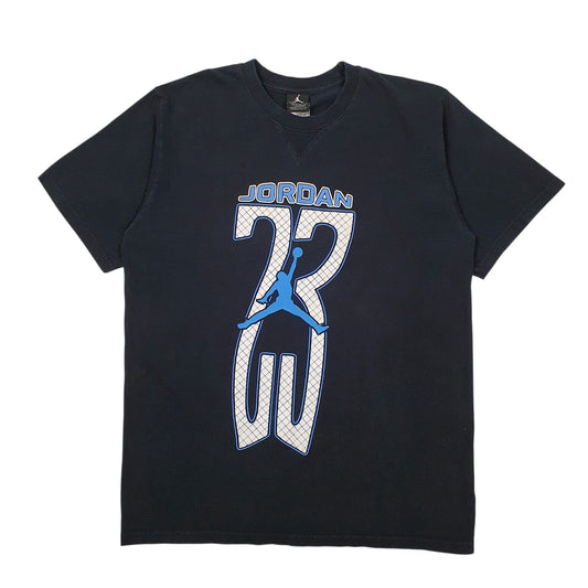Mens Navy Nike Air Jordan Vintage 00s Basketball Short Sleeve T Shirt