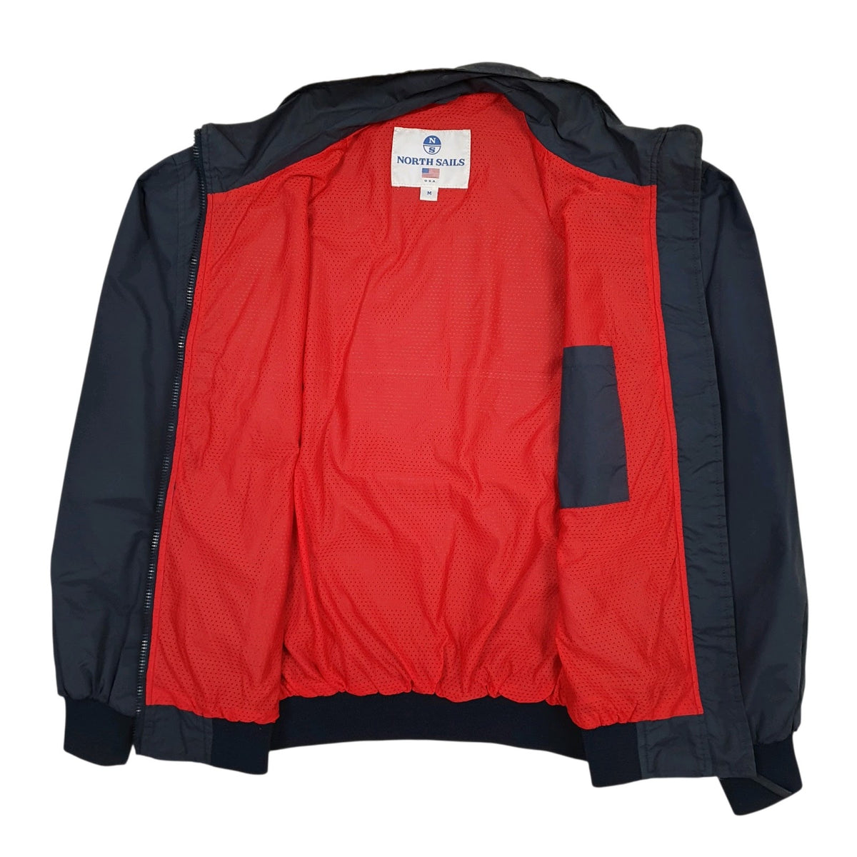 Mens Navy North Sails Vintage 90s Sailing  Coat