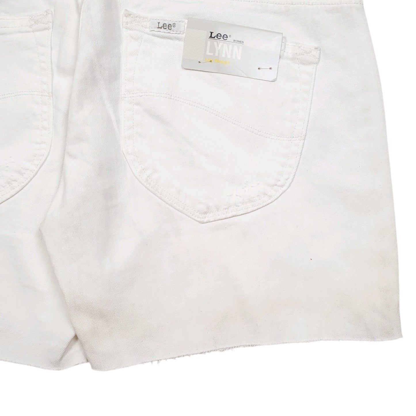 Womens White Lee   Shorts