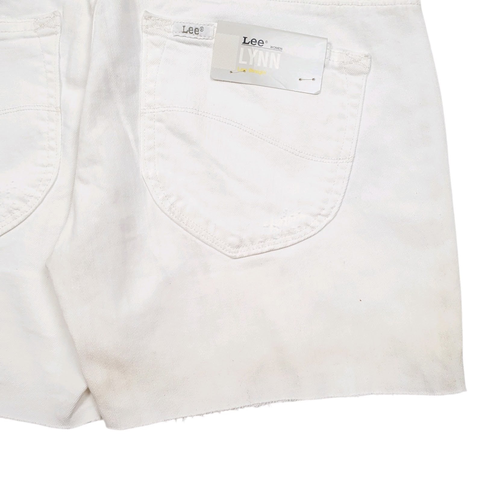 Womens White Lee   Shorts