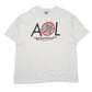 Mens White Hanes Single Stitch Vintage 90s Short Sleeve T Shirt