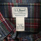 Mens Grey L.L.Bean Flannel  Shirt