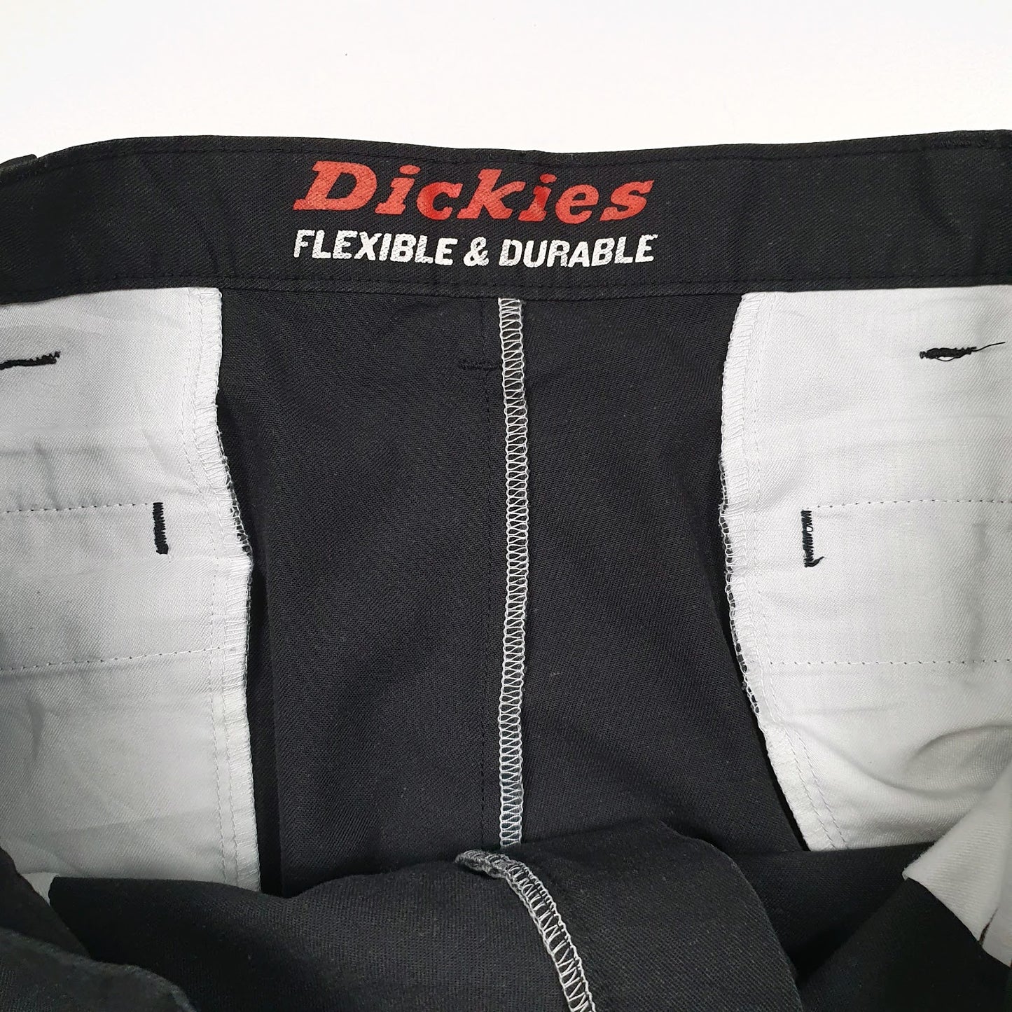 Mens Black Dickies   Trousers