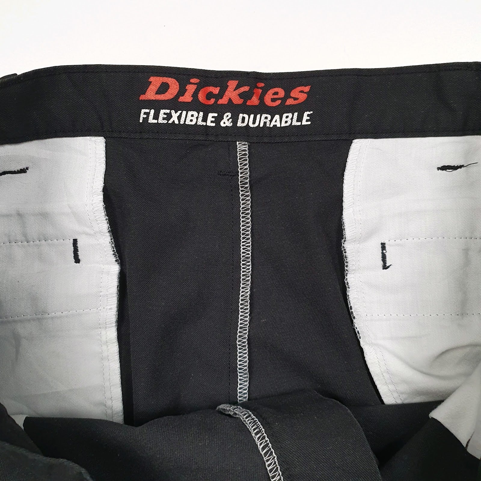 Mens Black Dickies   Trousers