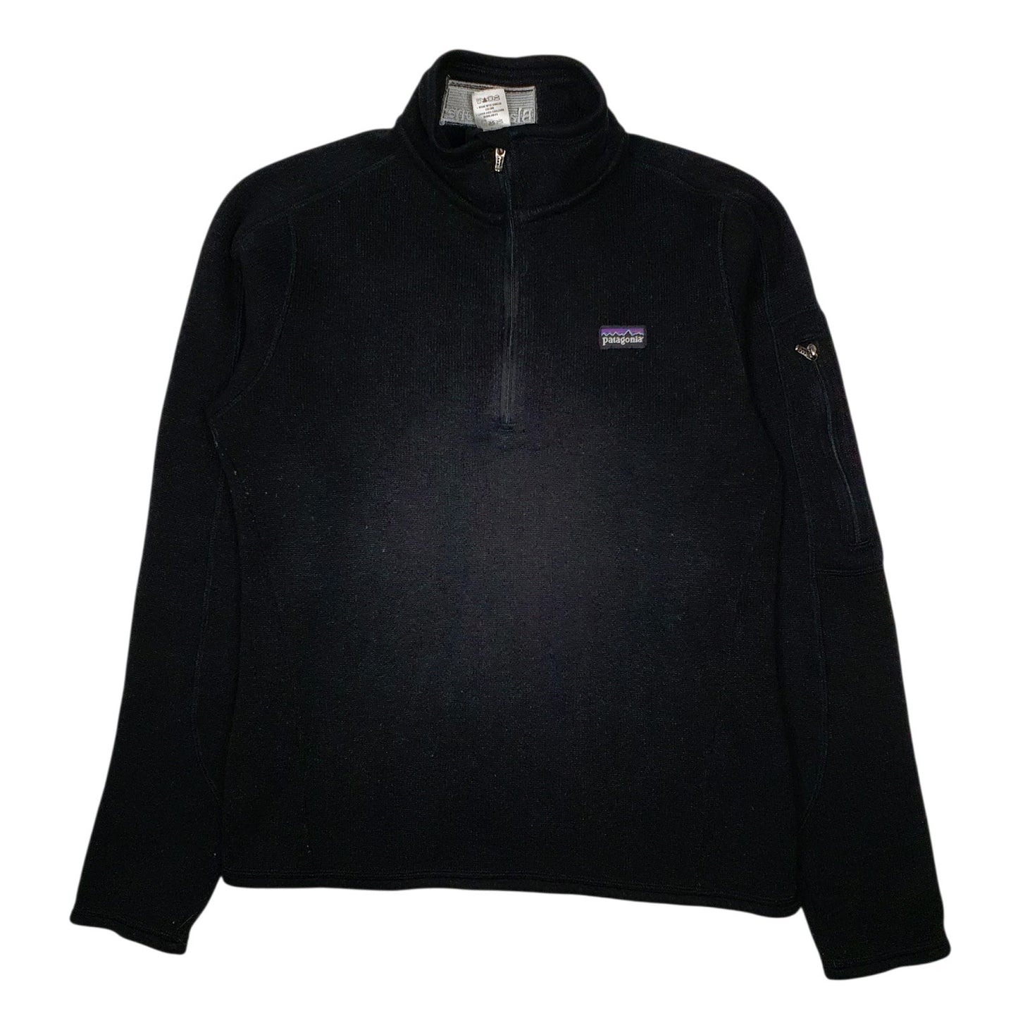Womens Black Patagonia Better Sweater Quarter Zip Jumper