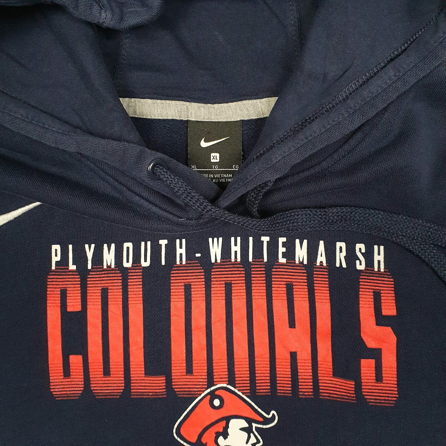 Mens Navy Nike Plymouth Whitemarsh Colonials Hoodie Jumper