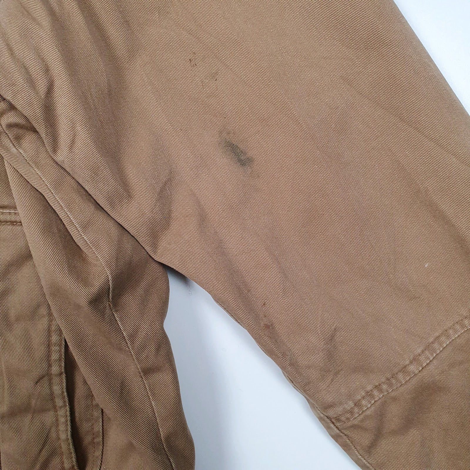 Mens Beige Levis Padded Windbreaker Hoodie Coat