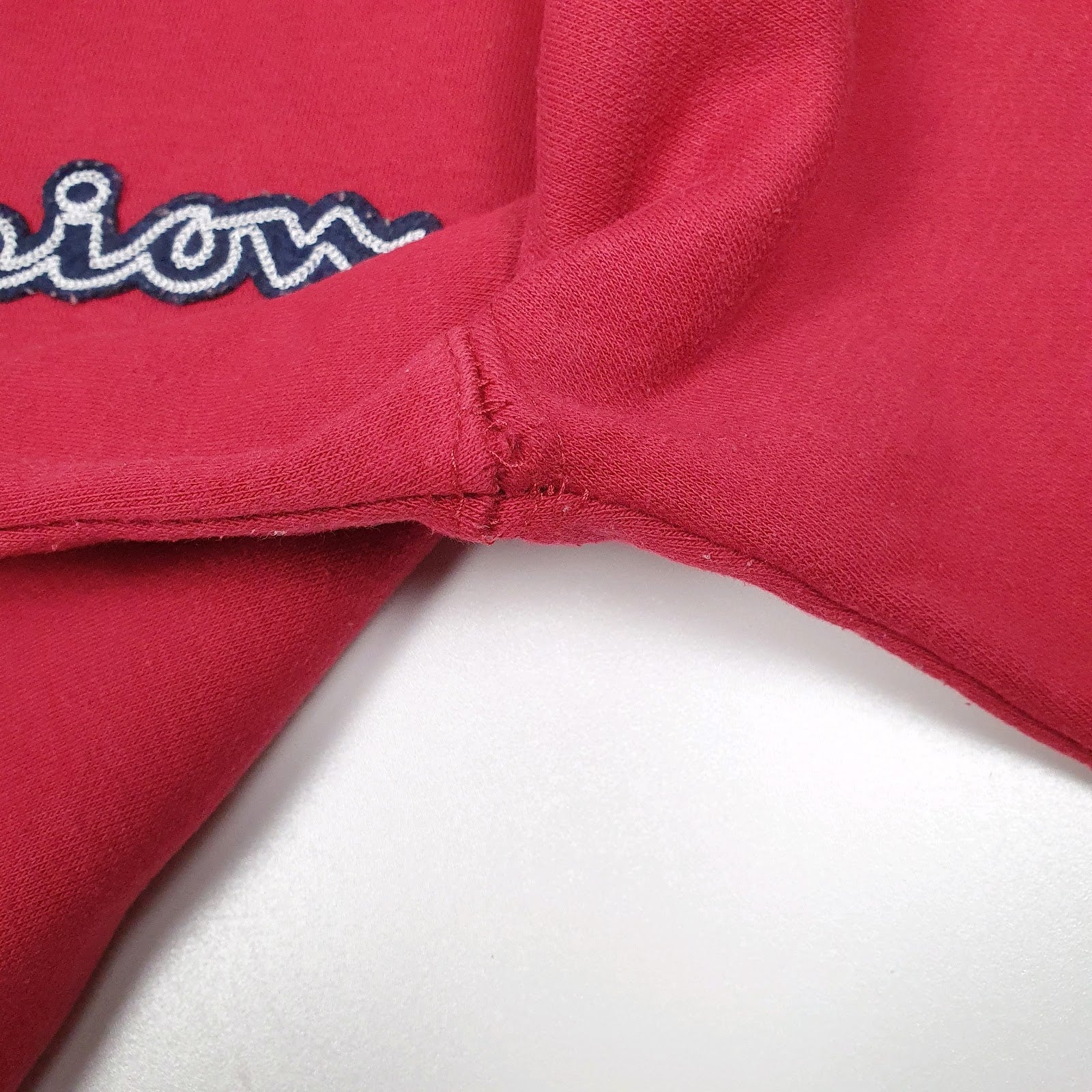 Mens Red Champion  Crewneck Jumper