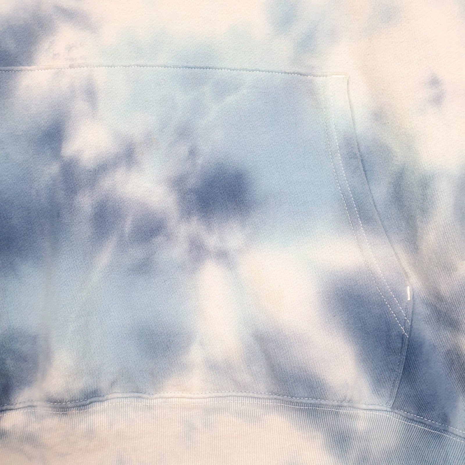 Mens White Champion Tie Dye Oversized Lightweight Hoodie Jumper