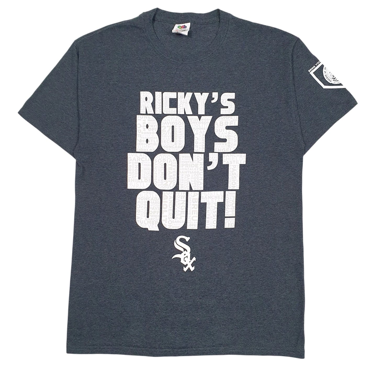 Mens Grey Fruit Of The Loom  Short Sleeve T Shirt