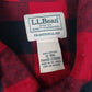 Mens Red L.L.Bean Flannel  Shirt