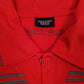 Mens Red Oakley Golf Hoodie Polo Shirt