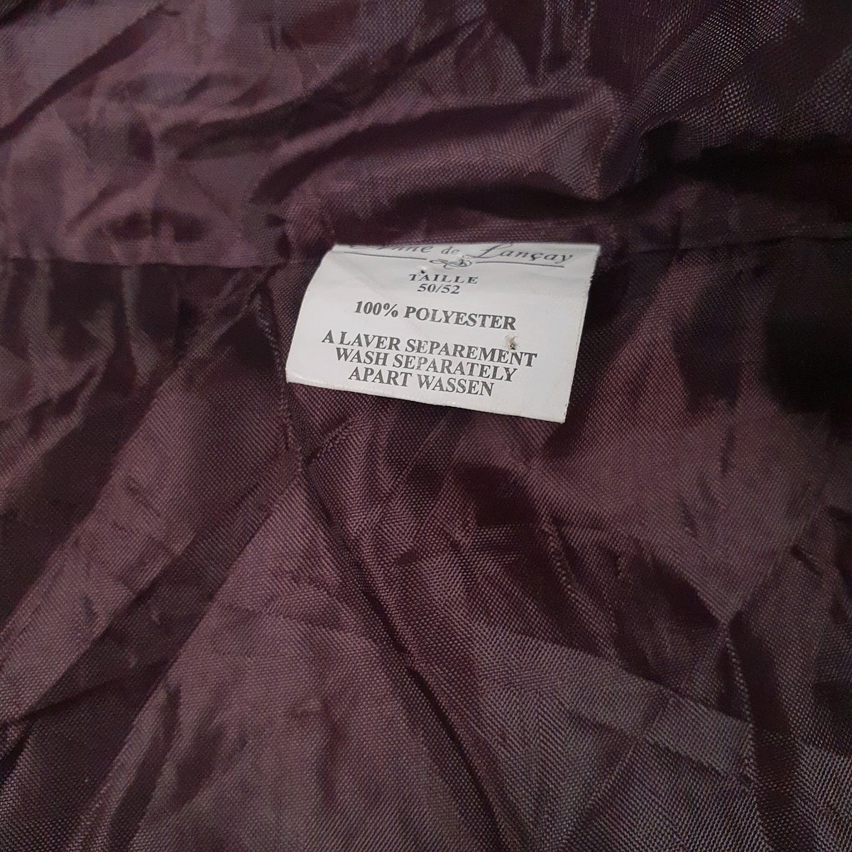 Womens Purple Anne De Lancay   Coat