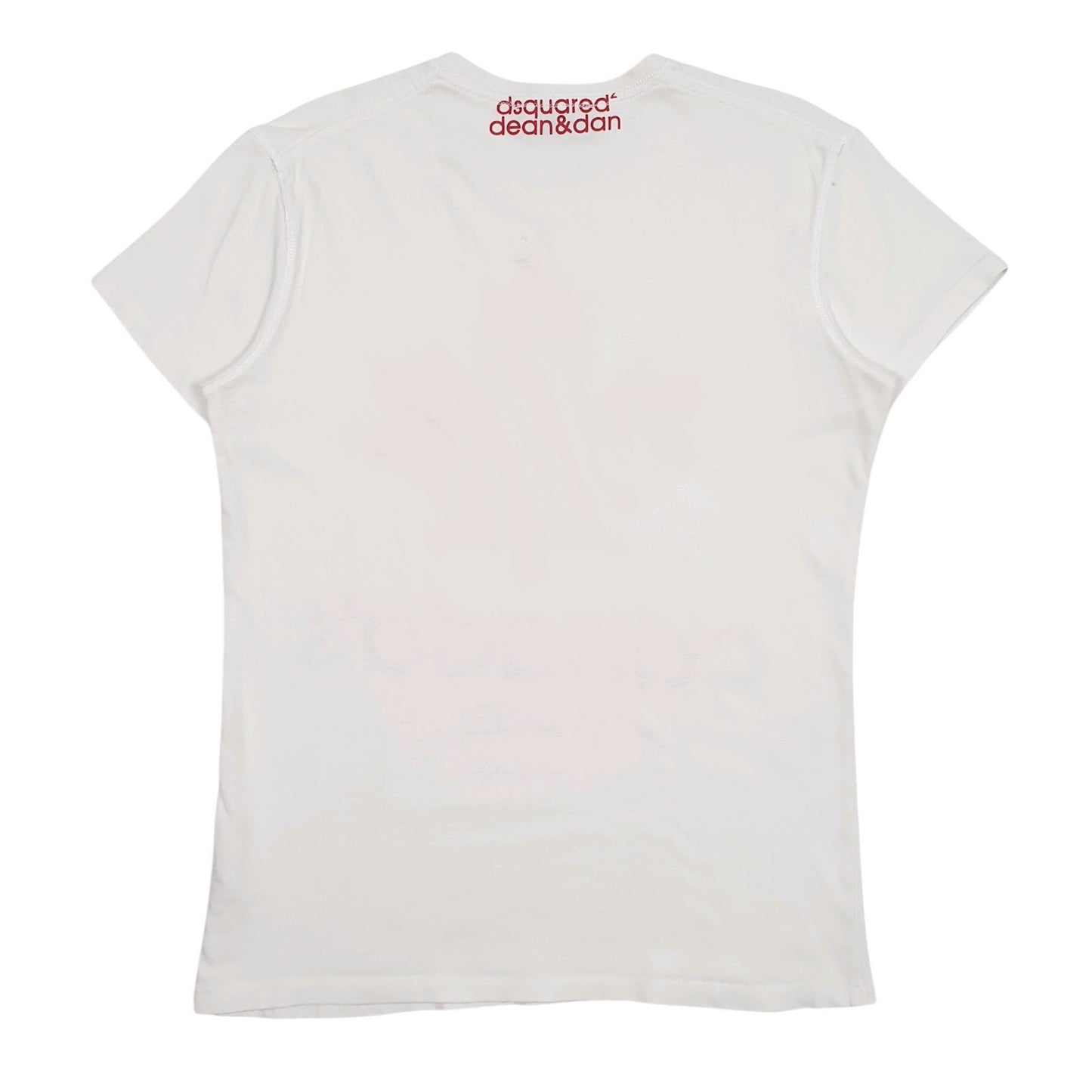 Mens White Dsquared2 Canada's Twins Made In Italy  T Shirt