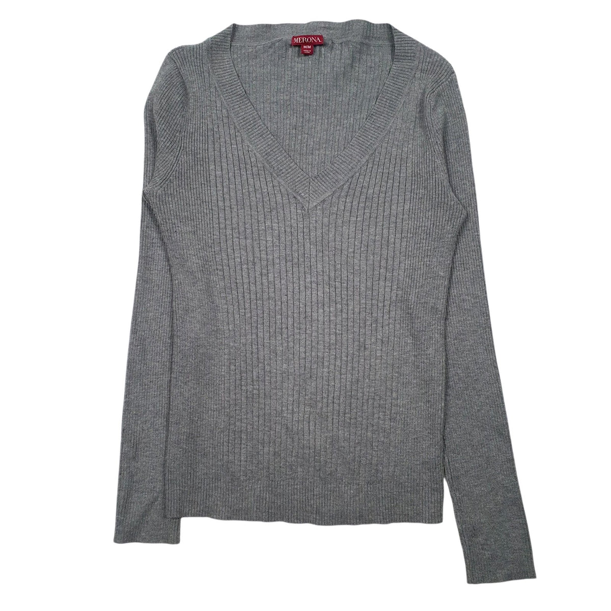 Womens Grey Merona  V Neck Jumper