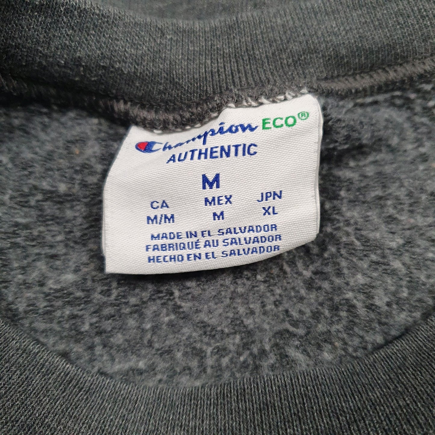 Mens Grey Champion  Crewneck Jumper