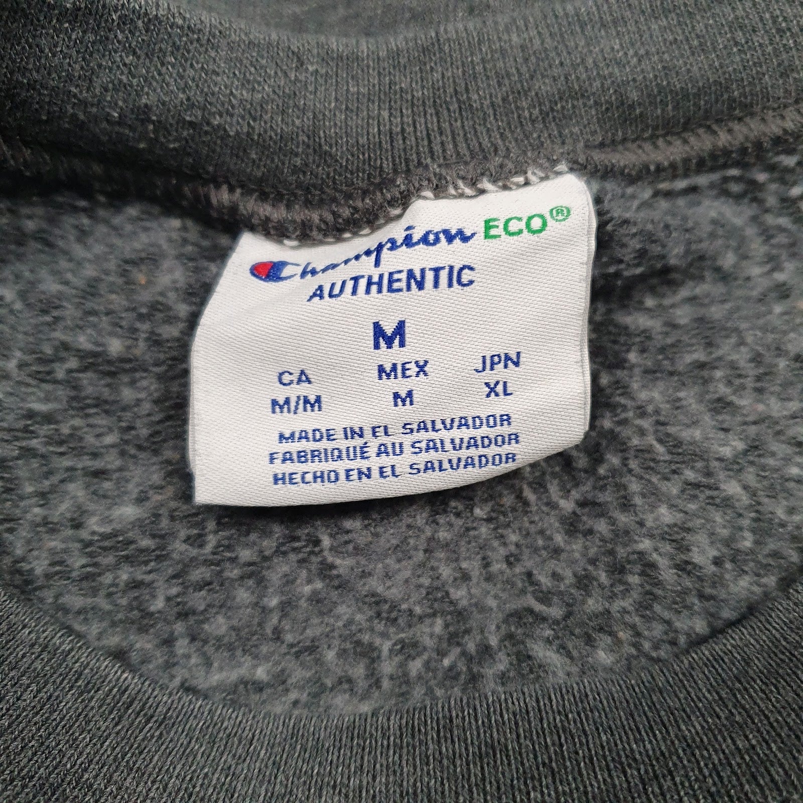 Mens Grey Champion  Crewneck Jumper