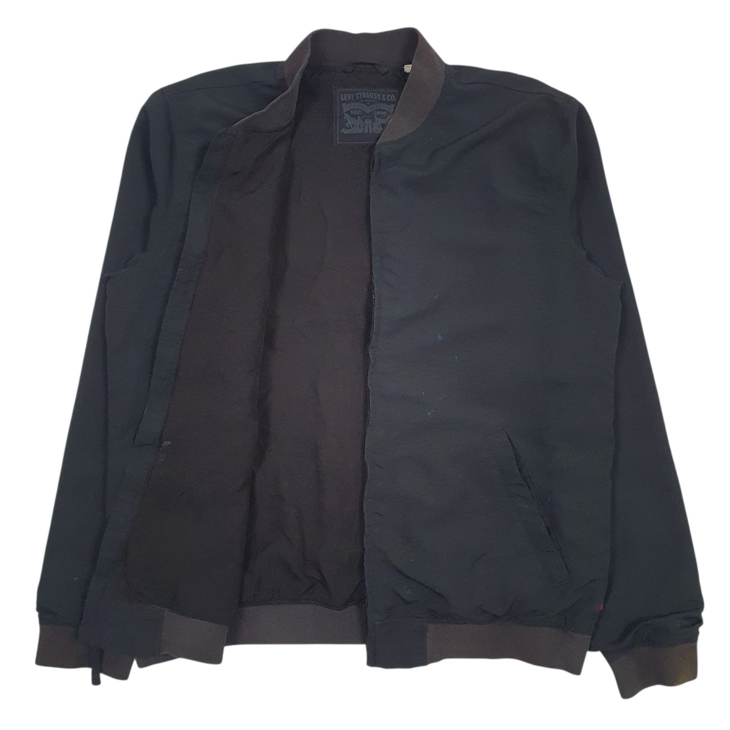 Mens Black Levis   Coat