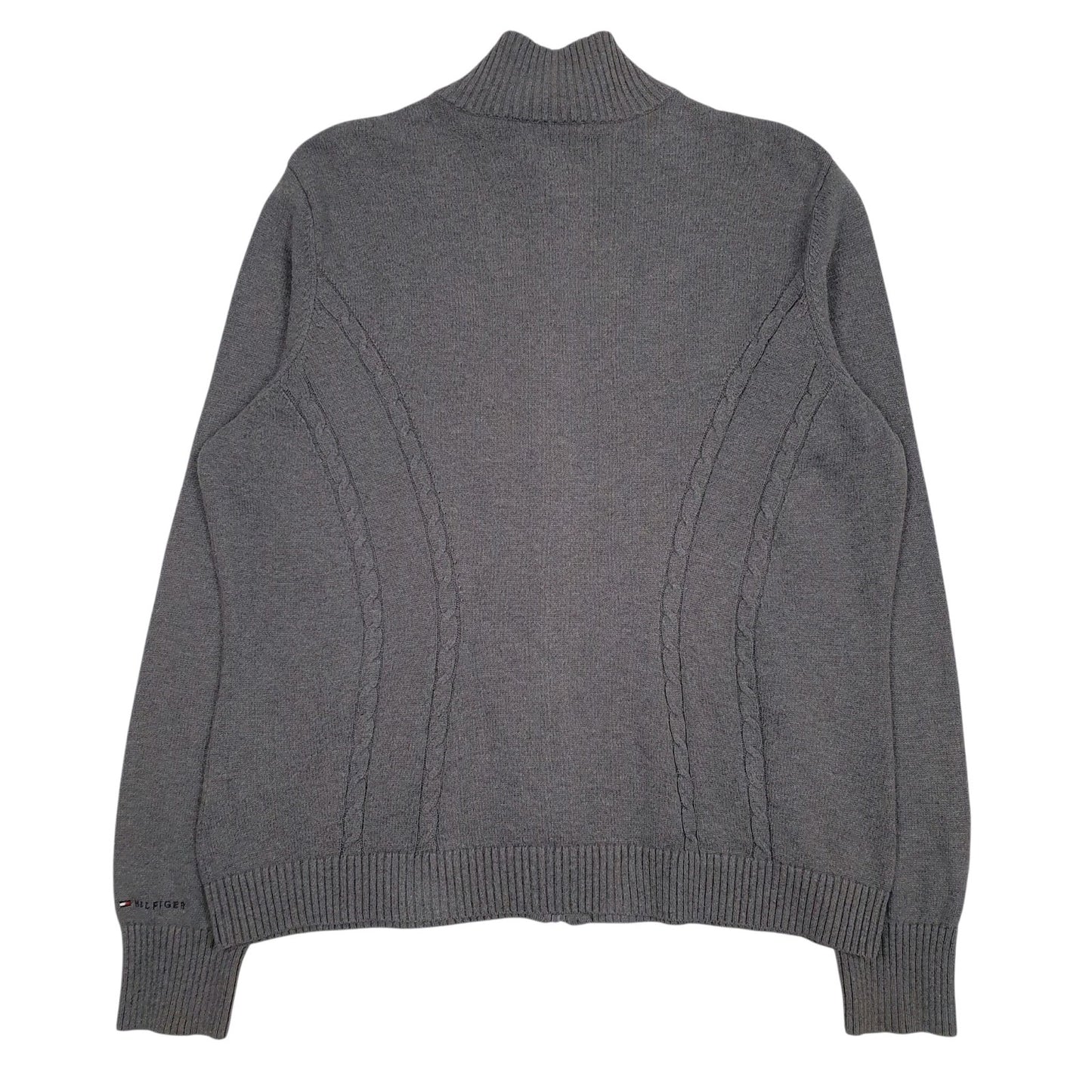 Mens Grey Tommy Hilfiger  Full Zip Jumper