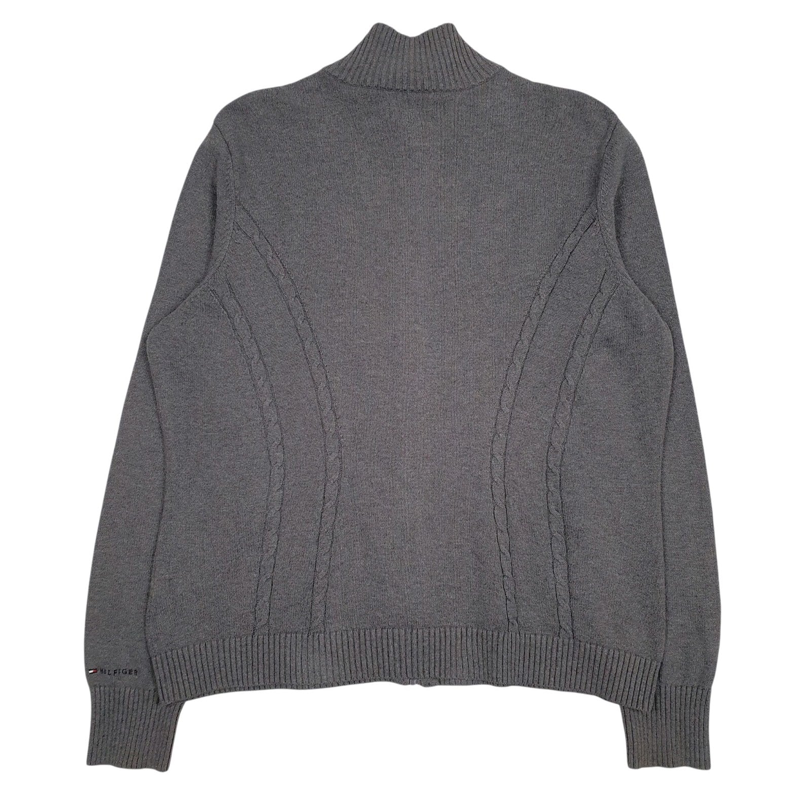 Mens Grey Tommy Hilfiger  Full Zip Jumper