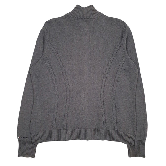 Mens Grey Tommy Hilfiger  Full Zip Jumper