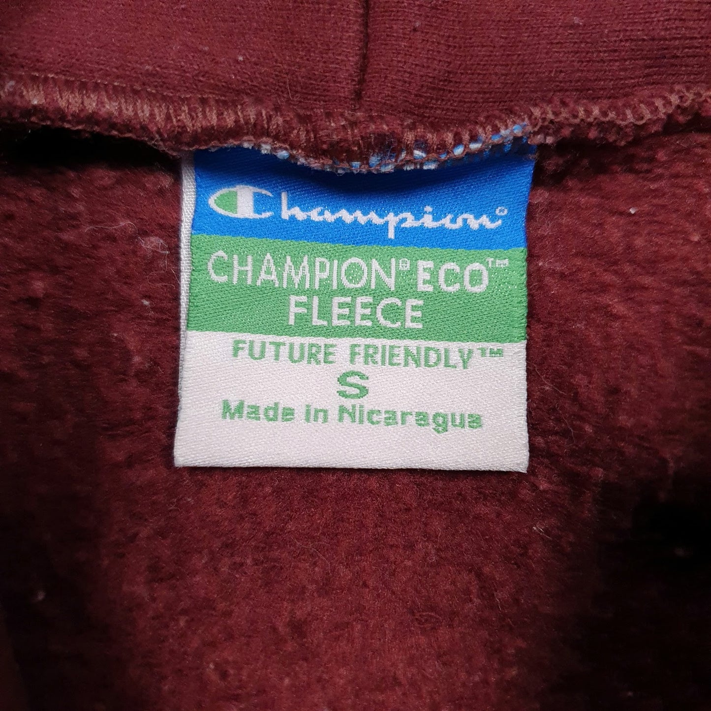 Mens Burgundy Champion MIT Hoodie Jumper
