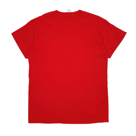 Mens Red Gildan Washington Soccer  T Shirt