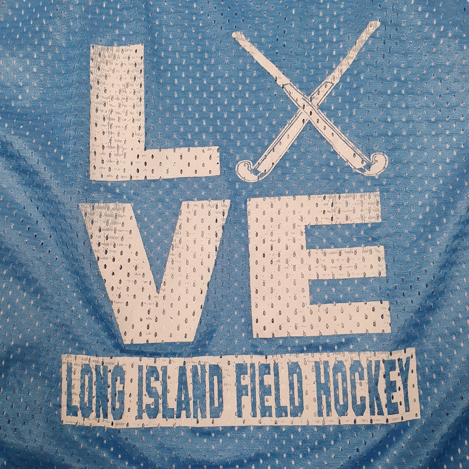 Mens Blue Unbranded Long Island Field Hockey Vest  T Shirt