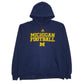 Mens Navy Adidas Michigan Football Hoodie Jumper