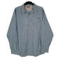 Mens Blue Eddie Bauer Walking Hiking Performance Long Sleeve Shirt