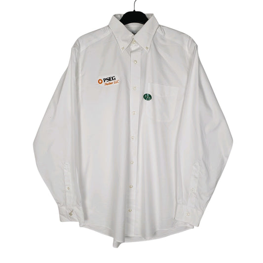 Mens White L.L.Bean  Long Sleeve Shirt