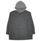 Mens Grey Wrangler  Hoodie Coat