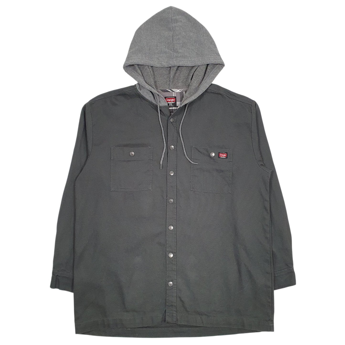 Mens Grey Wrangler  Hoodie Coat