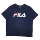 Mens Navy Fila  Short Sleeve T Shirt