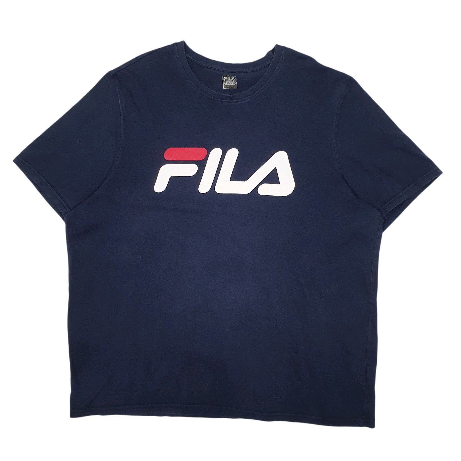 Mens Navy Fila  Short Sleeve T Shirt