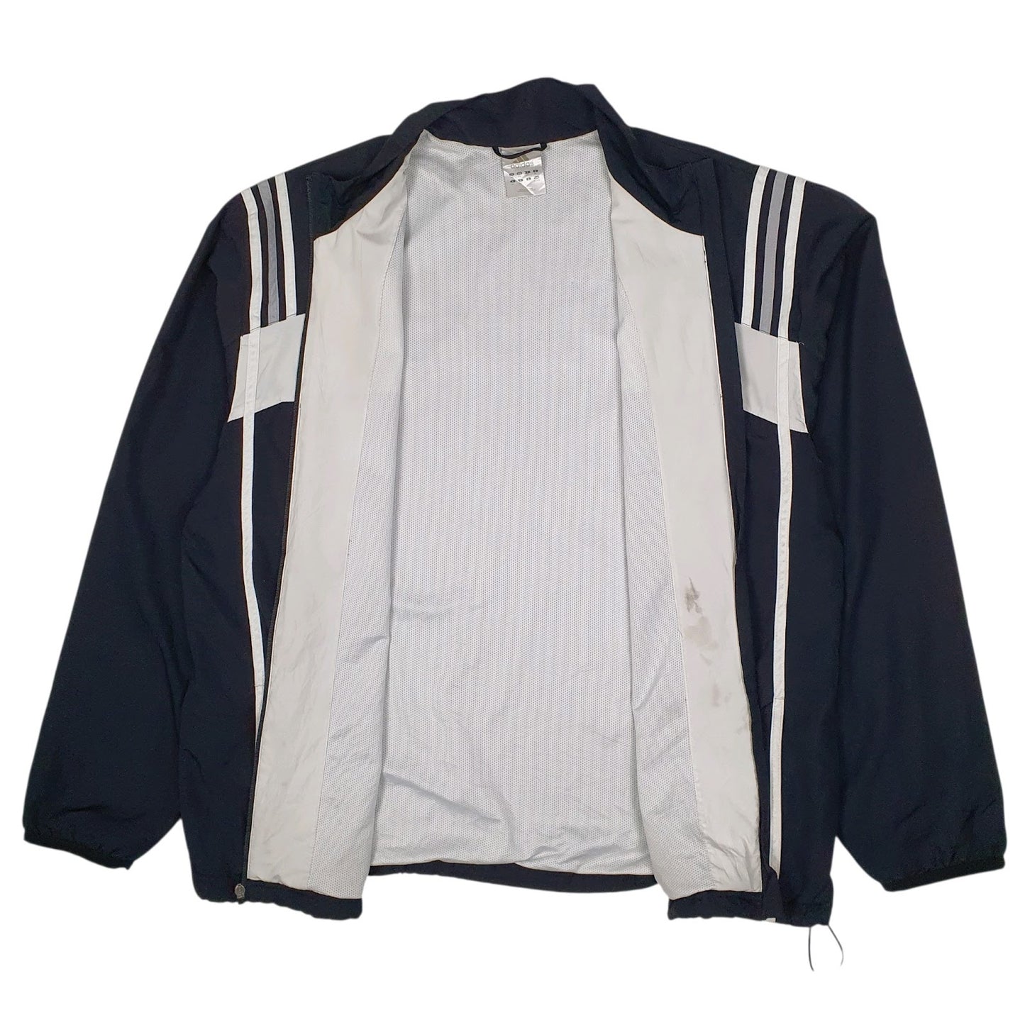 Mens Black Adidas  Crewneck Coat