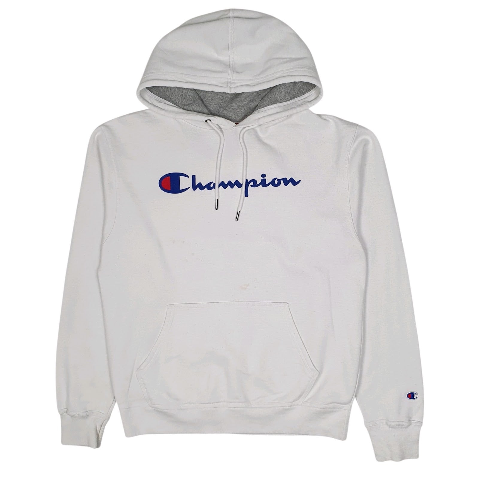 Mens White Champion  Hoodie Jumper