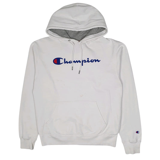 Mens White Champion  Hoodie Jumper