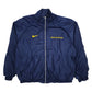 Mens Navy Nike Team Michigan Vintage 90s Hoodie Coat
