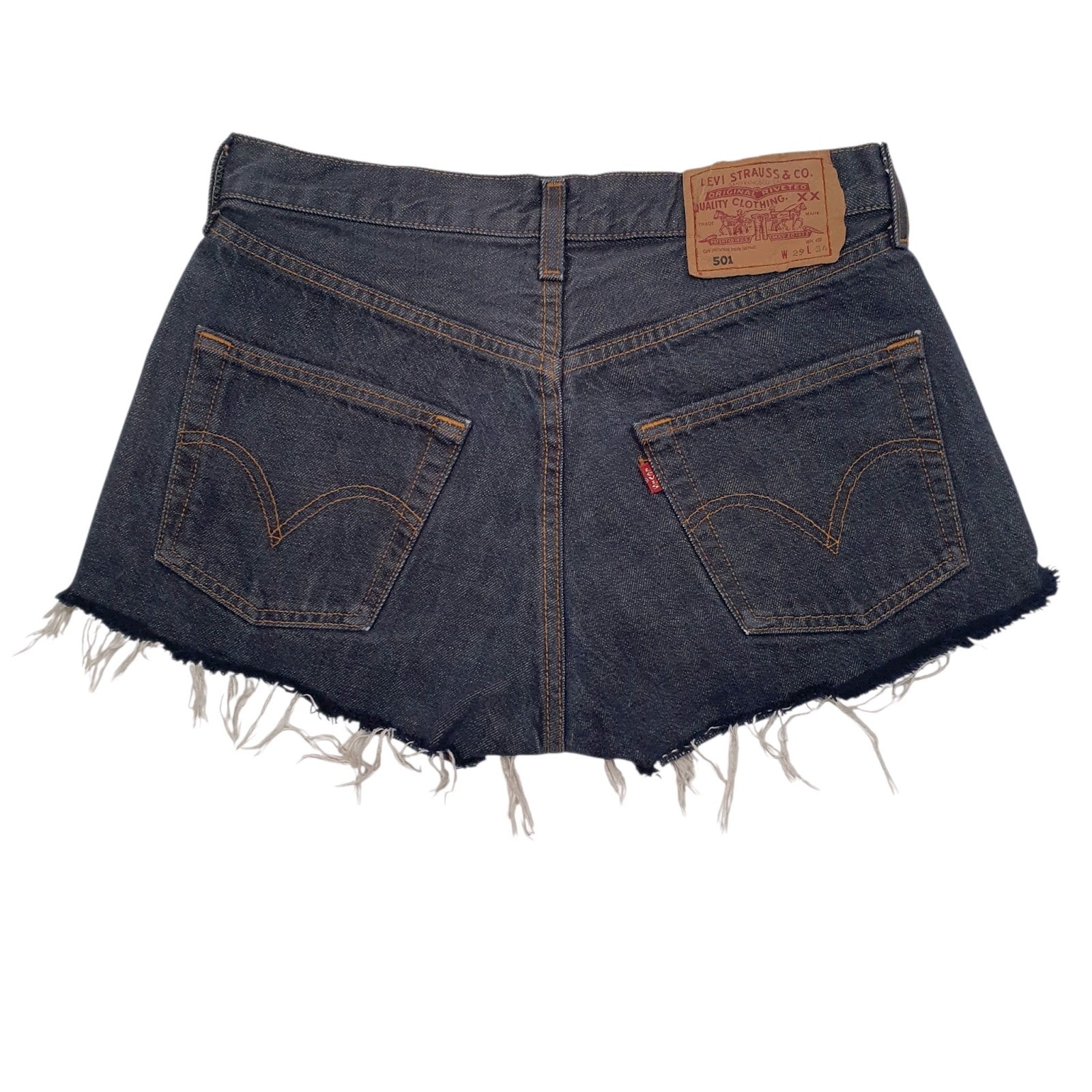 Mens Blue Levis 501  Shorts