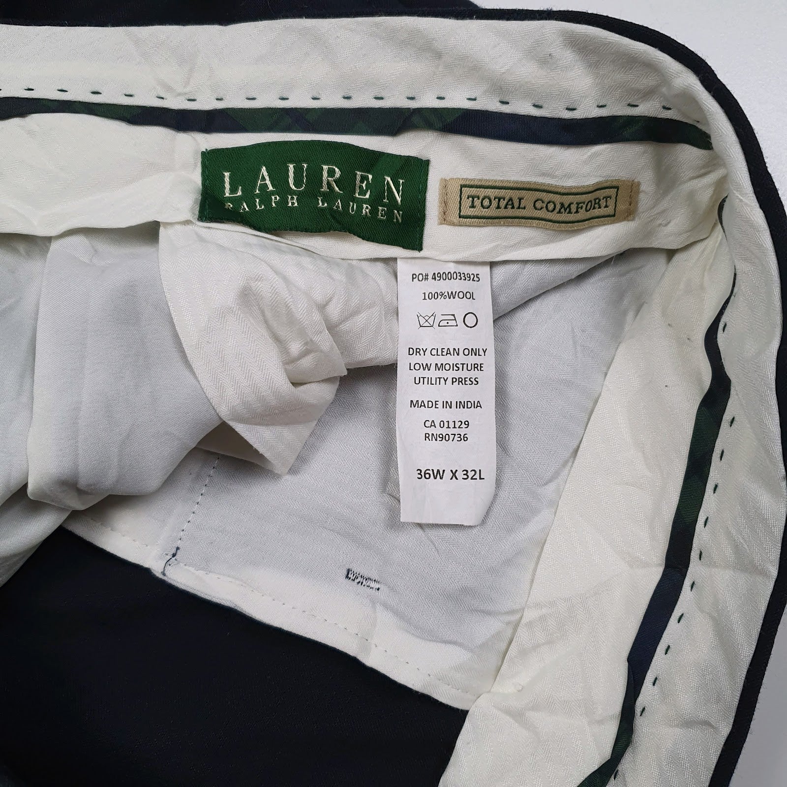 Mens Navy Ralph Lauren   Trousers