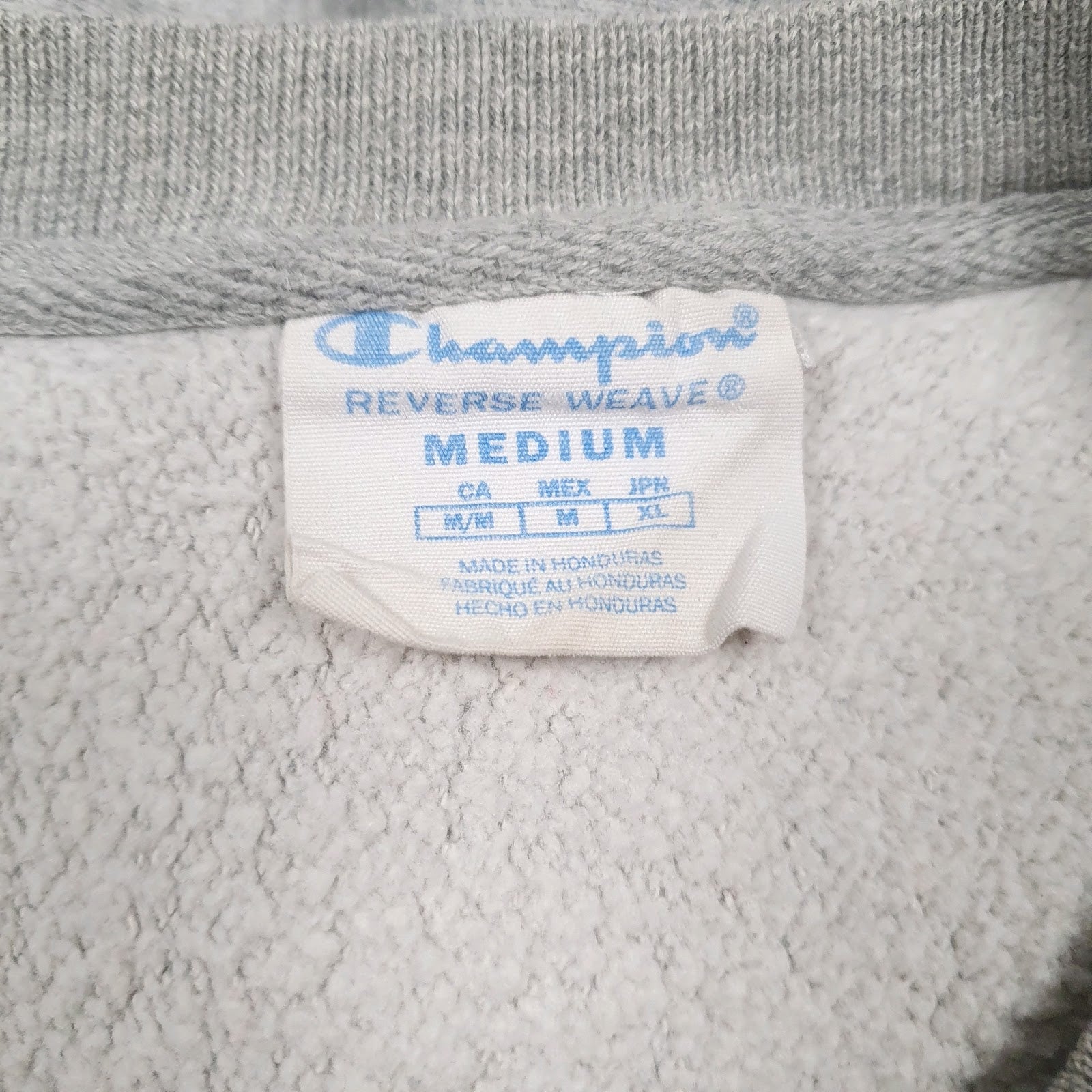 Mens Grey Champion Reverse Weave Olympic Club Crewneck Jumper