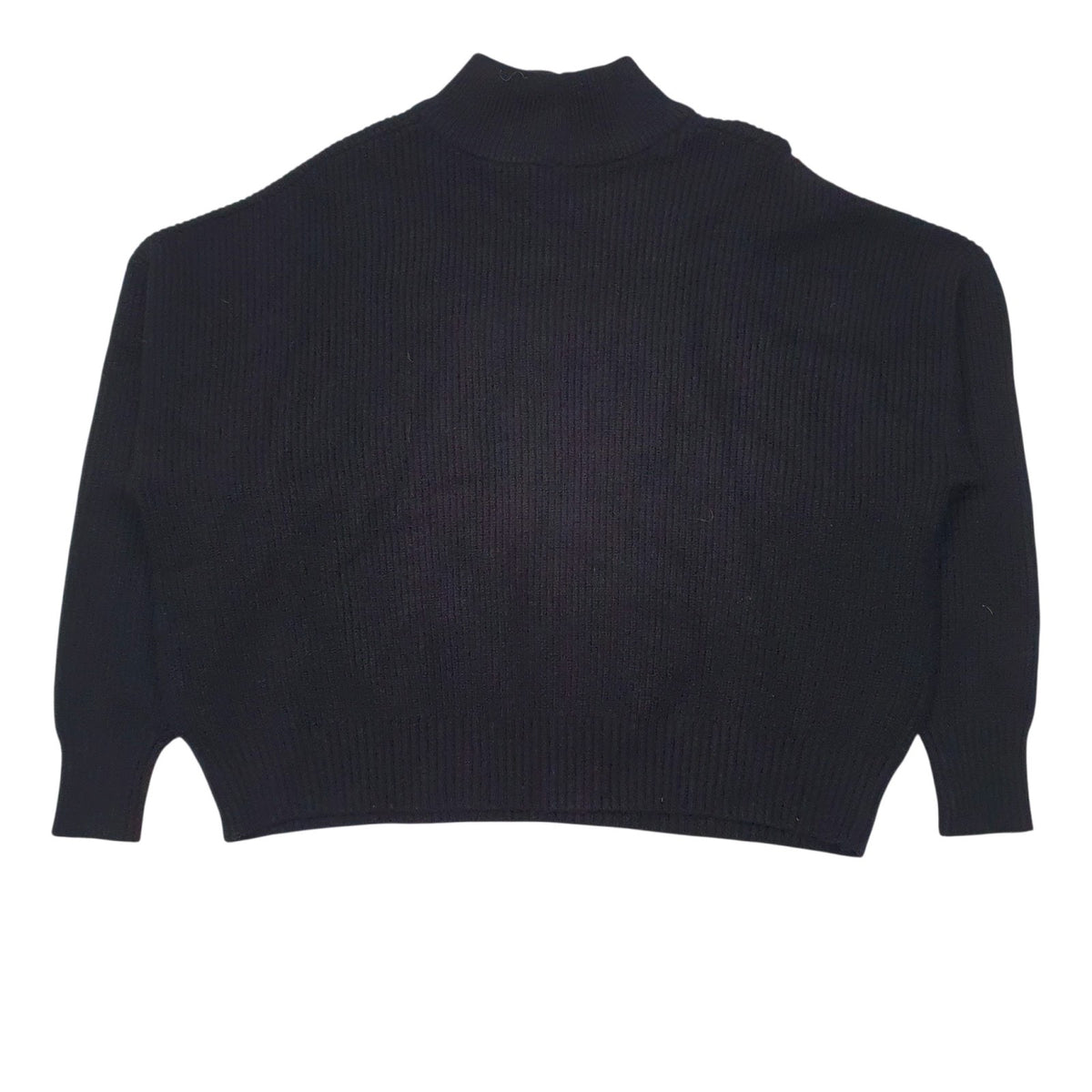 Womens Black Pizza Italia  Quarter Zip Jumper