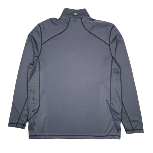 Mens Blue Puma Aviation Activewear Quarter Zip Jumper