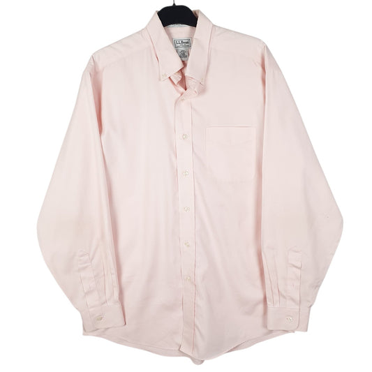 Mens Pink L.L.Bean  Long Sleeve Shirt
