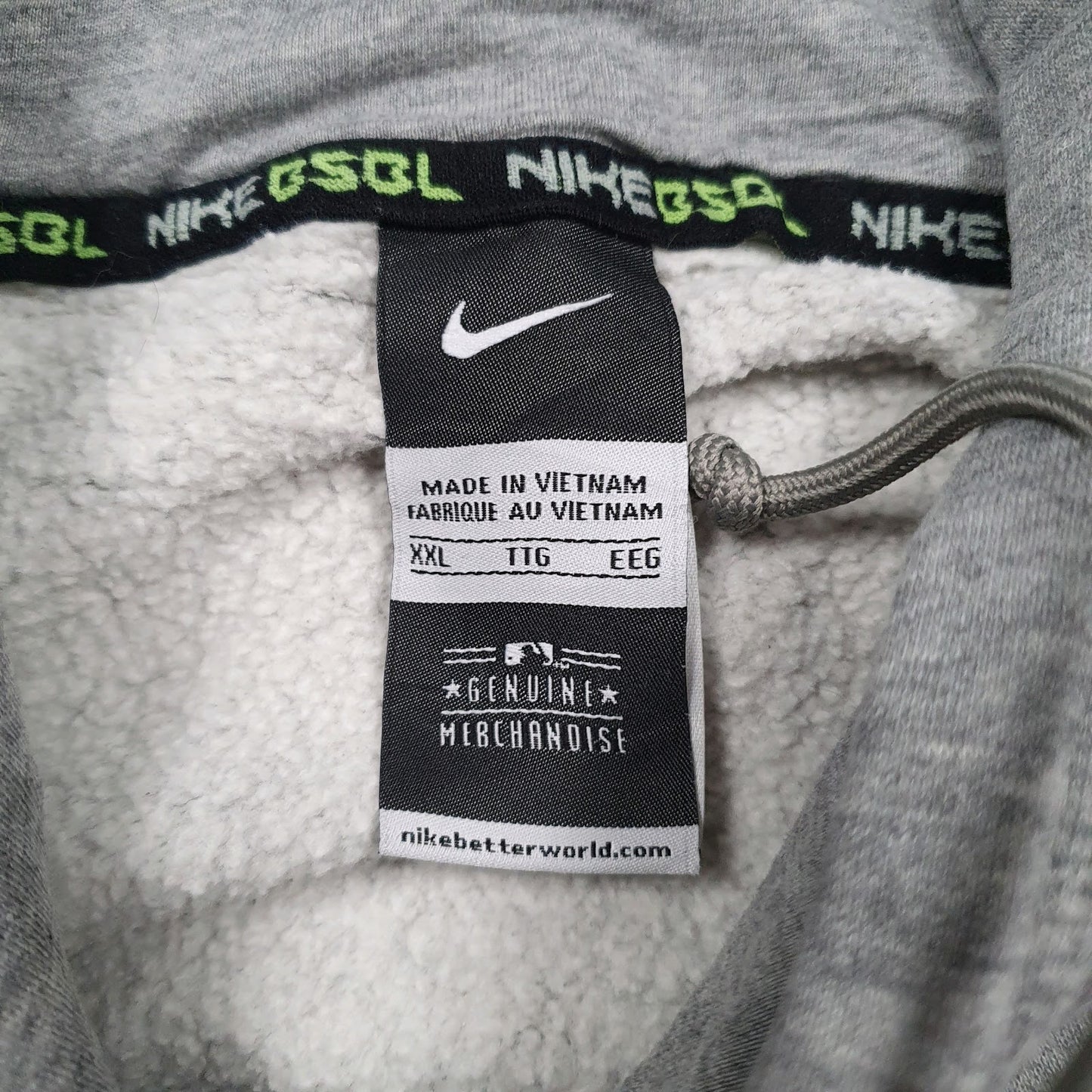 Mens Grey Nike MLB New York Yankees Hoodie Jumper