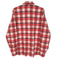 Mens Red Scotland Flannel  Shirt