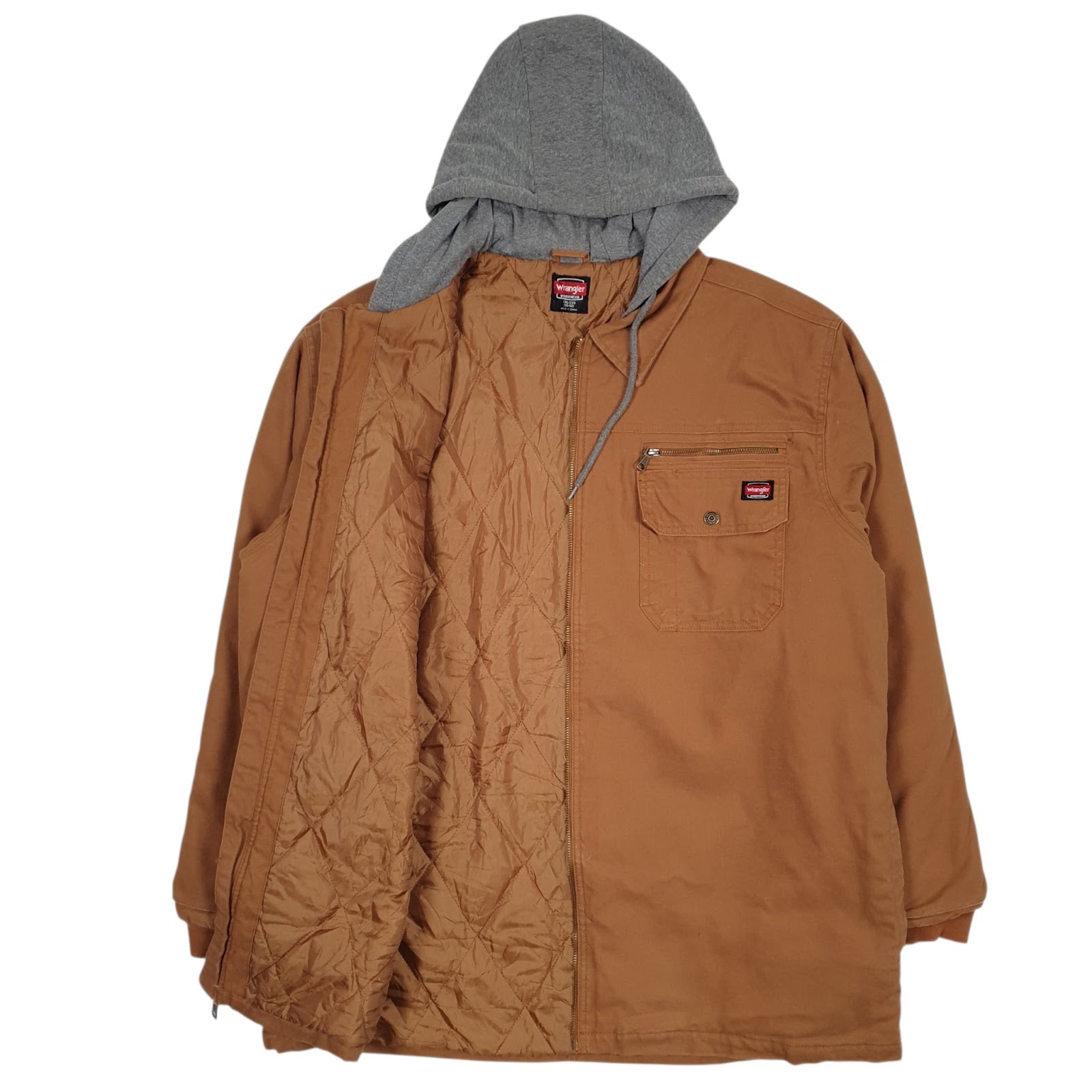 Mens Brown Wrangler Padded  Coat