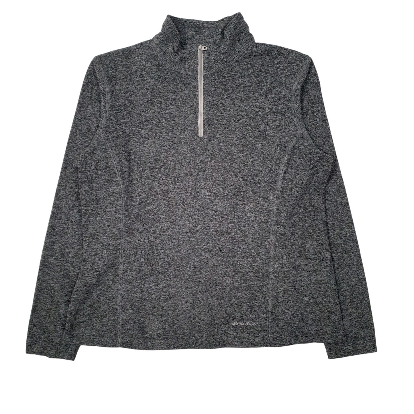 Womens Grey Eddie Bauer  Quarter Zip Jumper